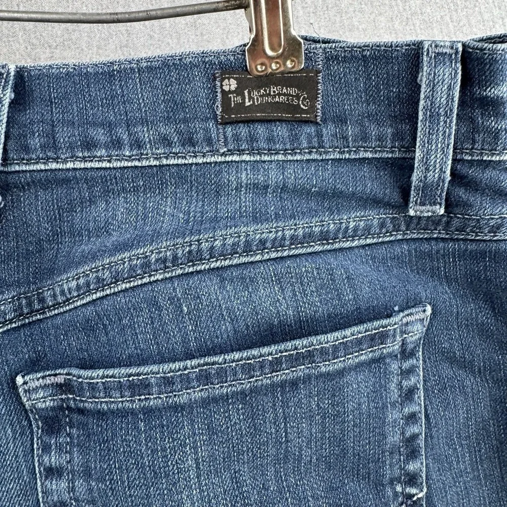 Lucky Brand Jeans Womens 12 Blue Bootcut Button Fly Mid Rise‎ Stretch Y2K